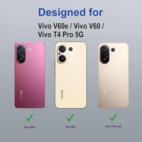 Image of Zapcase Back Case Cover for Vivo V60e | Compatible for Vivo V60e Back Cover | Compatible with Mag-Safe | Scratch-Resistant Back Cover | Clear