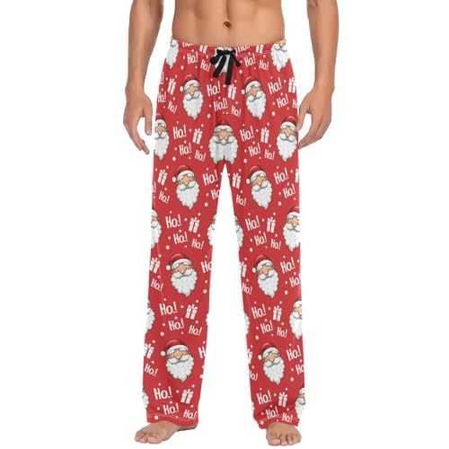 Pyjamahose für Herren, Weihnachtsmann-Hose, superweich, mit Taschen,...