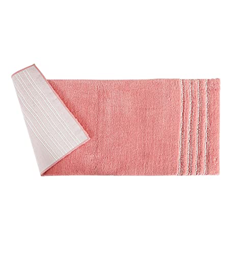 Image of Obsessions Ultra Soft Solid Bath Runner - Premium 1950 GSM Density, Anti-Skid Safety Backing & Superior Absorbency for Quick-Dry Comfort (60x150 cm, Peach)