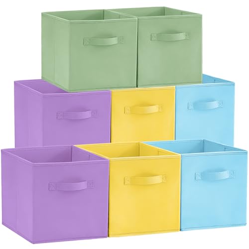 Lifewit Juego de 8 Cubos de almacenamiento