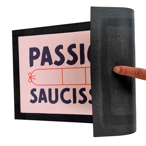 Paillasson rose Passion Saucisson idéal pour égayer vos apéros entre amis - 5