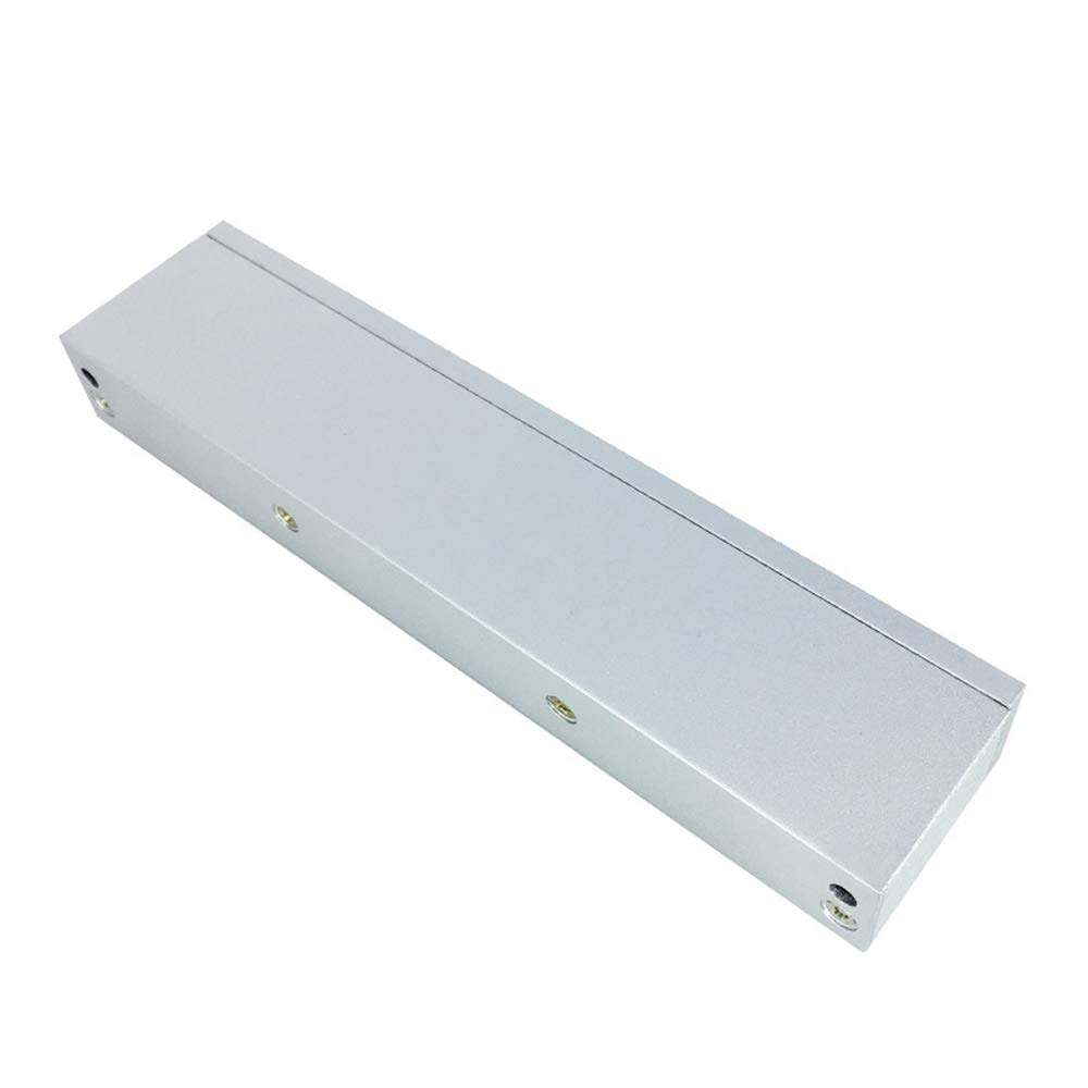 Serrure De Porte Magnétique électrique 12V - Force 60kg, Argent Et Noir, Pour Portes Simples
