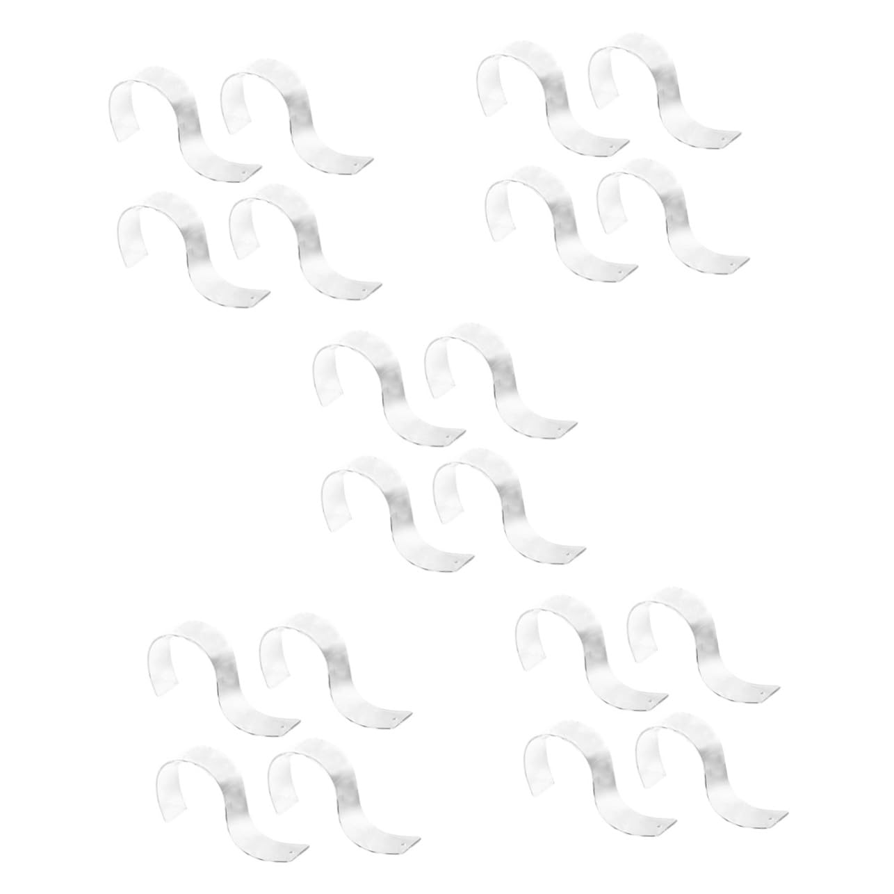 HOMOCONO 5sets Belt Display Stand Belt Holder Organizer Sturdy Acrylic Rack Display Case for Home/shop 4pcs*5