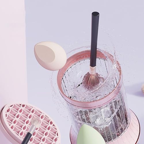 Machine de brossage de maquillage avec accessoires de séchage intégrés