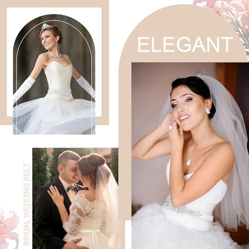 Handmade Rhinestone Bridal Belt Wedding Belts for Dresses with Ribbon3