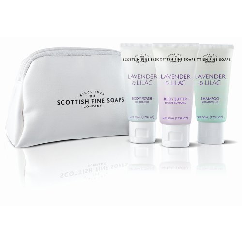 Scottish Fine Soaps Lavendar and Lilac Luxury Travel Kit