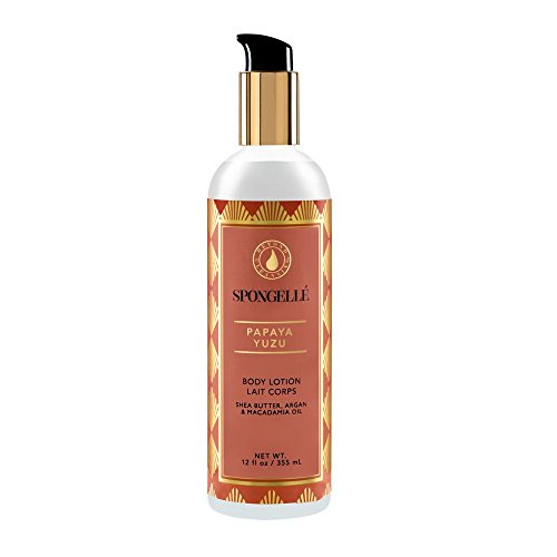 Spongette by Spongelle Body Lotion With Shea Butter, Argan & Macadamia Oil - 12 Oz. (French Lavender)