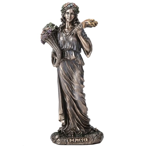 Estatua Demeter diosa griega de la cosecha 15 cm miniatura 1