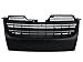PROMOTORING For 06-09 Volkswagen Jetta MK5 Black Front Upper Badgeless Slat Grille w/Free Notch Filler (2006 2007 2008 2009)