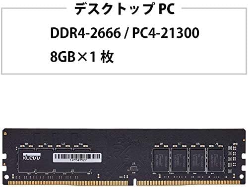 Amazon | KLEVV デスクトップPC用 メモリ DDR4 2666 PC4-21300 8GB x 1