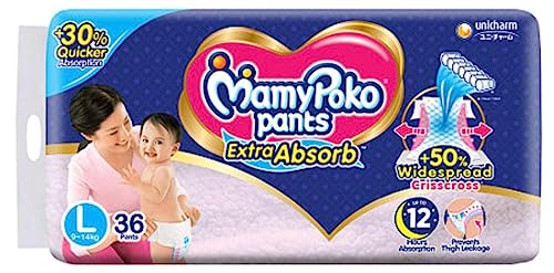 Image of MamyPoko Infant Pant Style Large Size Diapers (36 Count)