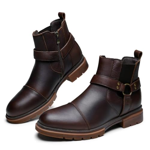 Image of Arkbird Chelsea Ankle Boots for Men Genuine Leather Oxford Casual and Formal Dress Boot