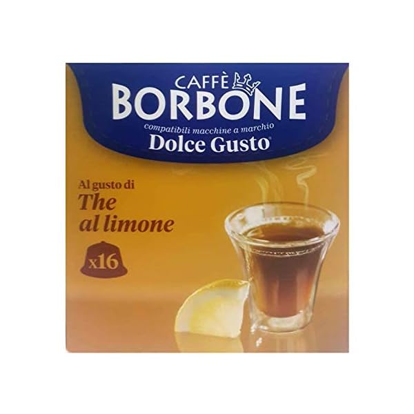 TÉ DE LIMÓN CAFFÈ BORBONE - 16 CÁPSULAS COMPATIBLES DOLCE GUSTO 10g