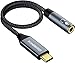 Produktbild KiWiBiRD USB-C Typ C auf 3,5mm Kopfhörer Audio Jack Klinke Adapter AUX Klinkenadapter mit DAC Chipset, USB-C Mikrofon Adapter kompatibel mit Handy, MacBook, Tablet, Windows PC, TRRS 4-polig