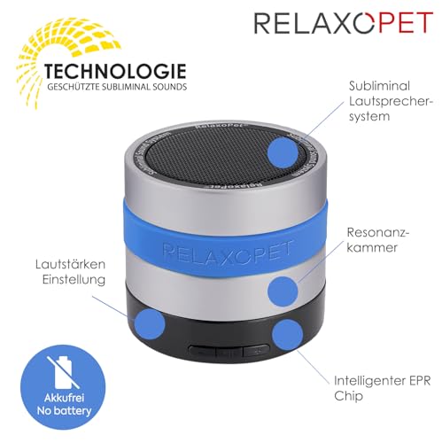 RelaxoPet® Easy, Tierentspannungs-Trainer, Beruhigung für alle Hunde, hochfrequente Klangwelten zur Entspannung, TÜV Zertifiziert. Bekannt aus 'Die Höhle der Löwen', Akkufrei