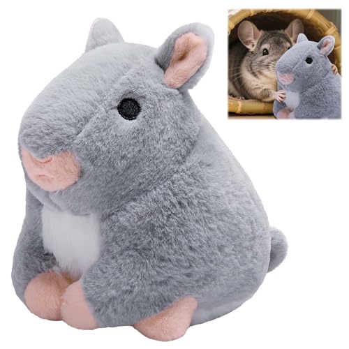 7" x 5.5" x 7.5" Chinchilla Plush Toys for Guinea