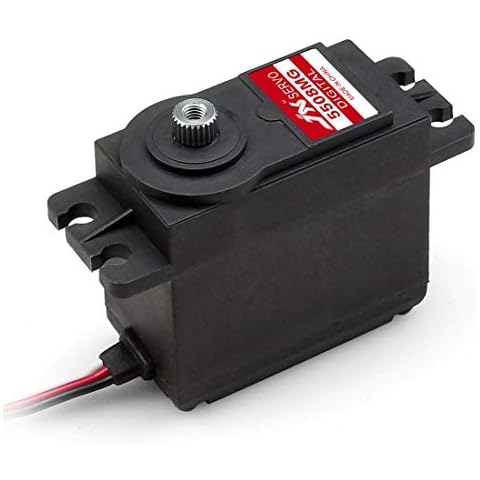 JX Servo 8KG/9KG/13KG/15KG/20KG High Torque Metal Gear Digital Standard Servo for Helicopter Drone Tank Car Robot Accessories (PDI-5508MG/8KG) Cover