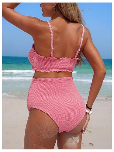 Maillot de bain de grossesse haut de gamme en maille extensible texturée avec détails noués - 3