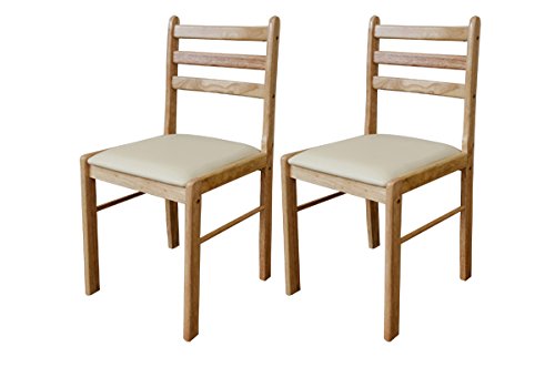 Amazon｜TORINO ダイニングチェアー 2脚セット 合皮座面(PVC) 座面高