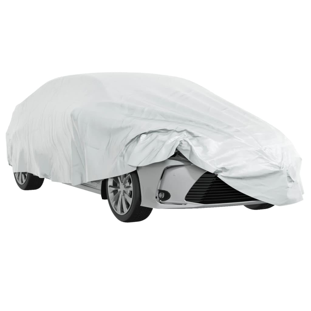 Funda de coche para sedán XXL con correa de hebilla, lona de poliéster transpirable, impermeable y resistente a los rayos UV, impermeable, para verano, invierno