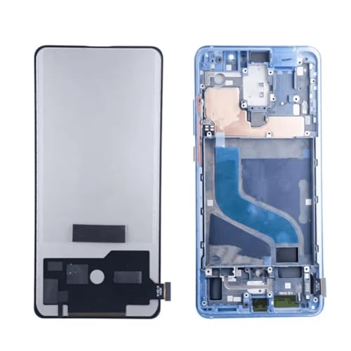 Réparer écran noir Xiaomi Mi 9T Pro avec bloc AMOLED tactile et cadre bleu