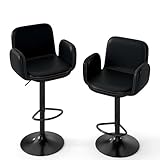 【Confort ergonomique】Chaque tabouret haut dispose d'un dossier incliné, d'accoudoirs courbés et d'un repose-pieds confortable conçus de manière ergonomique pour soutenir votre posture. Profitez d'une assise prolongée avec un confort et un soutien améliorés.