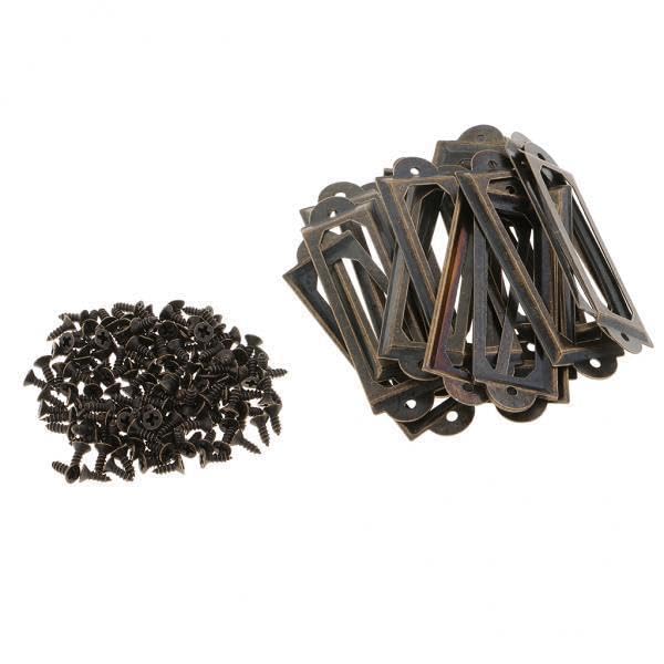 ATORSE Craft Kits 5x20pcs Screw Type Label/Card/tag Holder Drawer Label Pull for DIY Bronze-Crafts- Home Arts & Crafts- Framing & Matting- Frames & Supplies-image-38