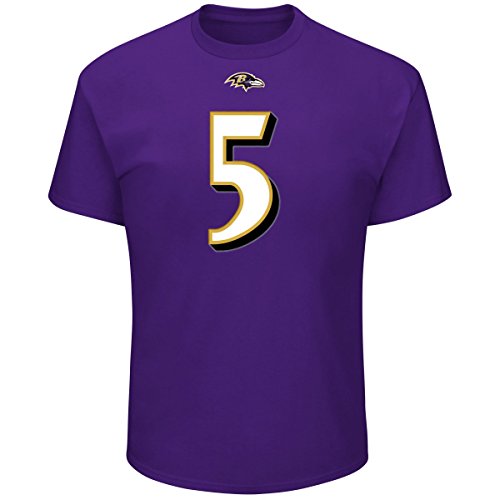 Majestic NFL Fan Shirt - Baltimore Ravens #5 Joe Flacco - XL