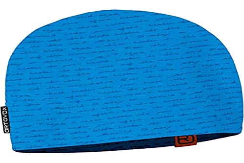 Ortovox 120 Tec Print Beanie Cagoule Mixte Adulte Taille Unique Acier Noir