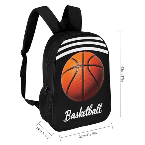 Womens Basketball Black White Stripes Backpack, Fashion Comfort Shoulder Bag for Travel, Reusable Spacious Soft Backpacks for Climbing, Shopping2