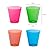 Party Essentials Hard Plastic 2-Ounce Shot/Shooter Glasses, Pack of 60, Assorted Neon, Multicolor