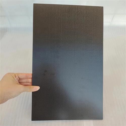 1pcs 100mmx250mm 3K High Hardness Carbon Fiber Sheets Pure Carbon Panel Board 0.5mm-5mm Thickness Carbon Fiber Model Materi 3k Carbon Fiber(2.0mm Plain Glossy)