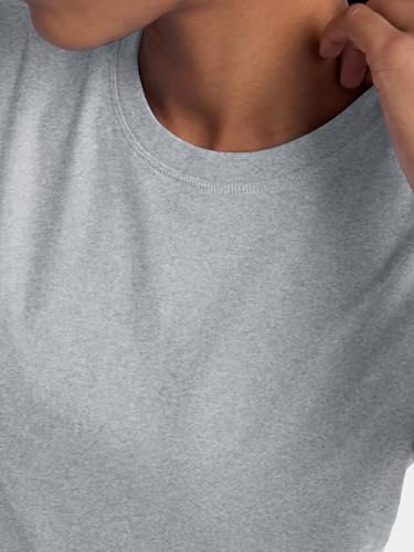 Image of Enamor Short Sleeve Crew Neck Regular Length Basic Crew T-Shirt for Women - Slim Fit, Soft and Breathable Stretch Cotton - E047