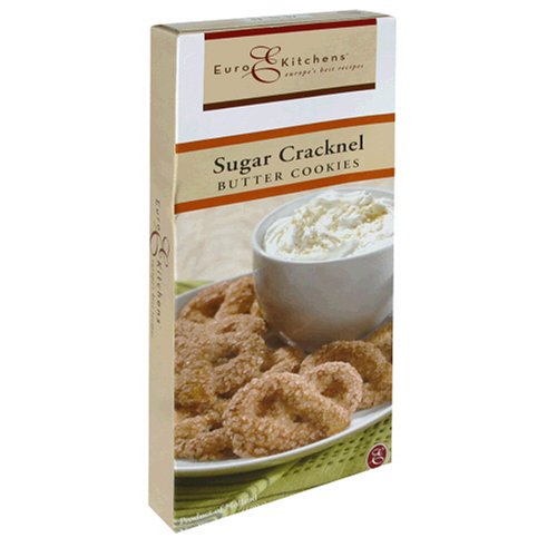 Euro Kitchens Cookies, Sugar Cracknel Butter, 3.5Ounce Box