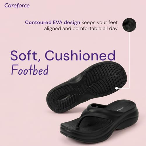 Image of Flip Flop Slippers for Women, Ultra-Soft Eva Sliders for Woman, Lightweight Anti-Slip Slipper & Chappals, Cushioned, Quick-Dry Everyday Wear Slides