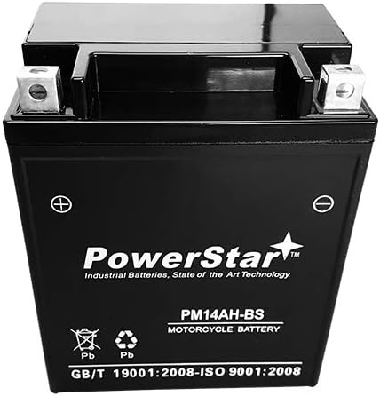 PowerStar SLA Motorcycle PowerSport Battery Replaces Continental CB14A-A2