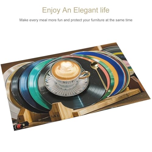 Set de table vinyle antidérapant et résistant à la chaleur en PVC - 4