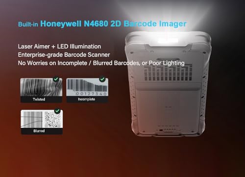 Image of Vanquisher 6.5-inch Rugged Tablet PC, Windows 11 IOT Enterprise OS, Handheld PDA with Honeywell N4680 Barcode Scanner, NFC, GPS, 8GB RAM +128GB, for Enterprise Mobile Applications