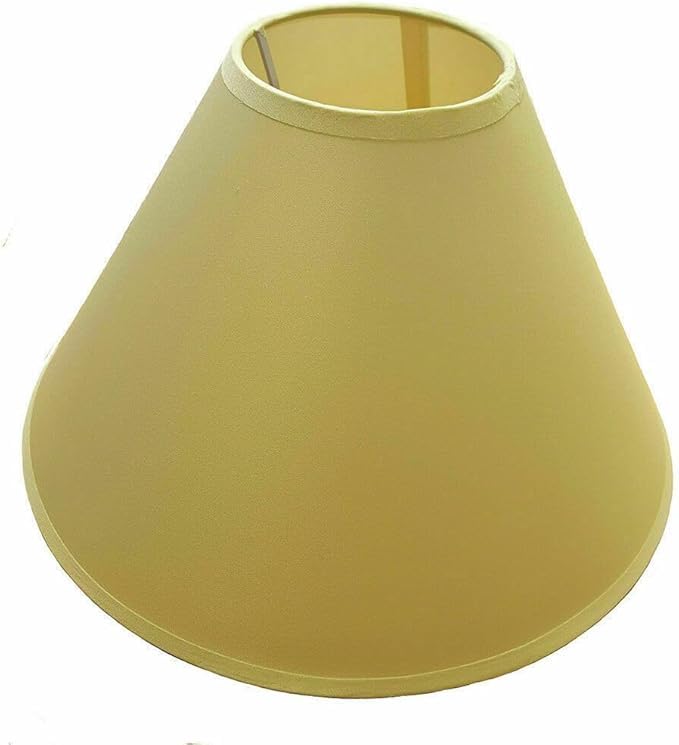 12" Cotton Textured Fabric Coolie Ceiling Light Shade & Table Lampshade (Primrose (Yellow))