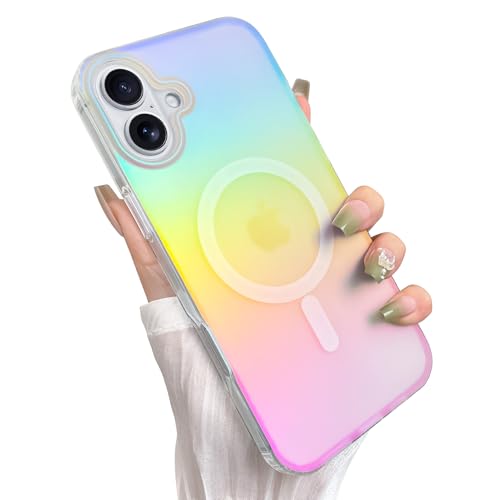 Heaofei Cute Case for iPhone 17 Case for Women Girls Blue & Pink