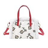【Regalo perfecto】 Este bolso de mano multifuncional y esponjoso es el regalo perfecto para cualquier ocasión, como Navidad, Halloween, Día de San Valentín, cumpleaños y aniversarios.