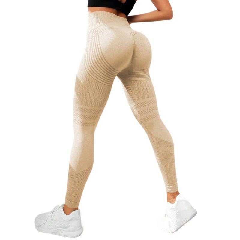 AILISK Leggings 3D VivaCuerpo (Caqui,XXL)