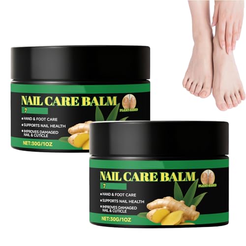 7 Days Ginger Nail Care Balm, Baume Soin Des Ongles Au Gingembre, Fortifiant Ongles Pour Ongle/s Fragiles Et Cassants, Soin Hydratant Des Cuticules Pour Ongle/s Des Mains Et Des Pieds (2)