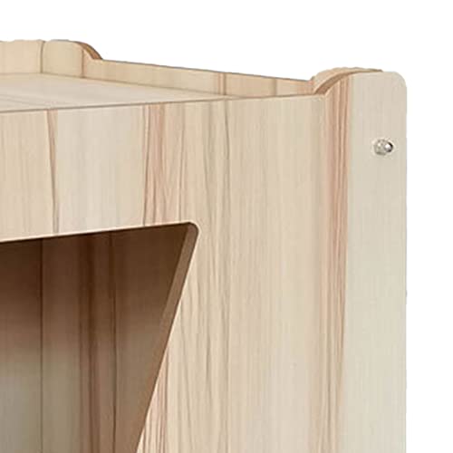 Casa para Gatos, Grande Espaço Multifuncional Cama de Caverna para Gatos de Madeira Inovadora e Ecol