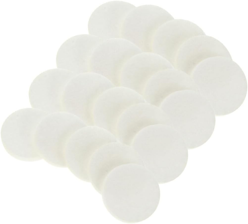 Garneck Essential Oil Refill Pads 100Pcs Replacement Aromatherap Refill Pads 22mm Mini Round Circles Scent Pads for Essential Oil Diffuser Necklace Pendant Locket Car Diffuser