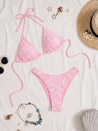 Image of Women's Bikini Sets Crochet Triangle Swimsuits 2 Piece Thong Bathing Suits