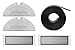 Produktbild roborock E4/S5/S6 Original Zubehör Set kompatibel mit E4, S5, S5 Max, S6, S6 MaxV (2 x Mikrofaser Wischtücher, 2 x HEPA Staubfilter, 1 x 2 Meter Magnetband zur Erstellung von Saug- & Wischsperrzonen)
