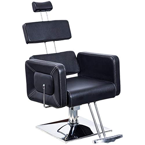 Barberpub Classic Hydraulic Barber Chair Salon Styling Beauty Spa Chair 2065 (Black) #TOP3