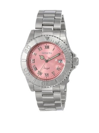 CrN^ Invicta Angel 14360 40mm Grey Steel Bracelet & Case Mineral Women's Watch  fB[X rv ysAiz