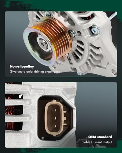 Image of SCITOO Alternator Fits for Nissan for Versa 1.6L 2012-2018,for Nissan for Versa Note 1.6L 2014-2018,12V 110Amp CW 7-Groove 11547 A002TJ1791 A2TJ1791 23100-3BE1A
